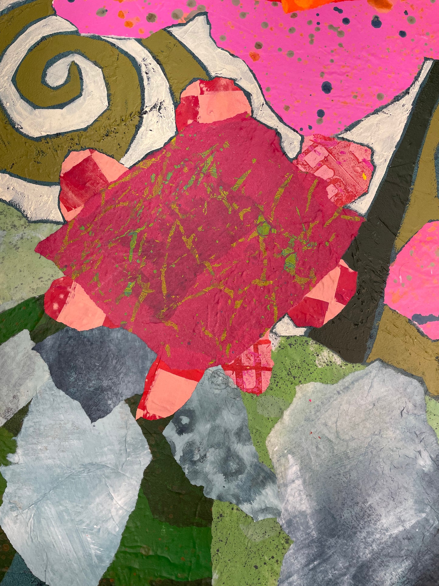 “Floralicious" $1400 - 30"x 40" Mixed media on gallery depth canvas