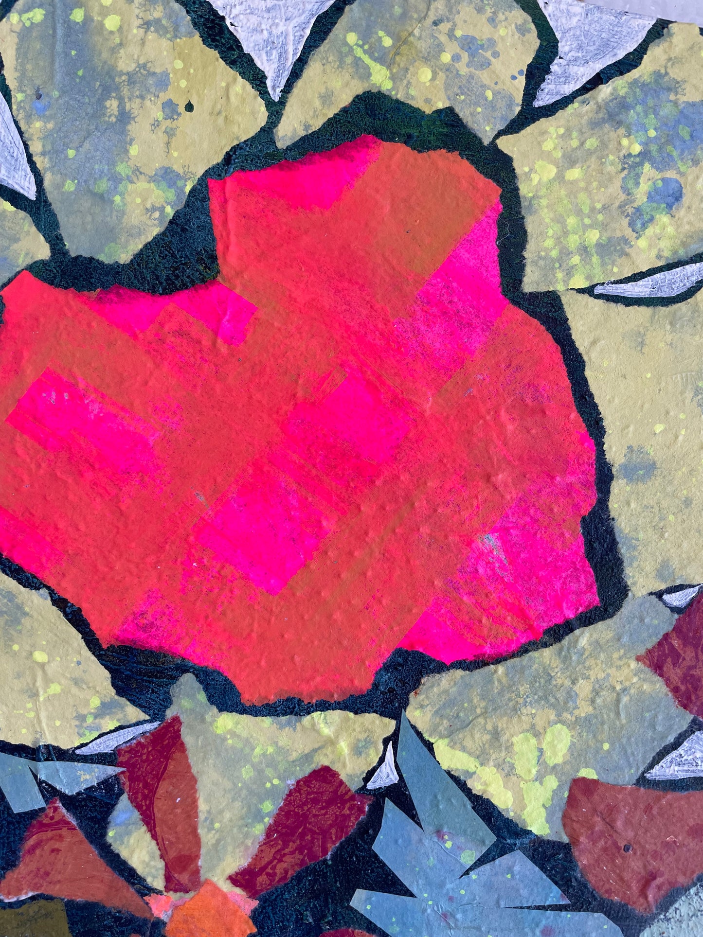"Blooming Boundless" $512 - 16"x 16" Mixed media on gallery depth canvas