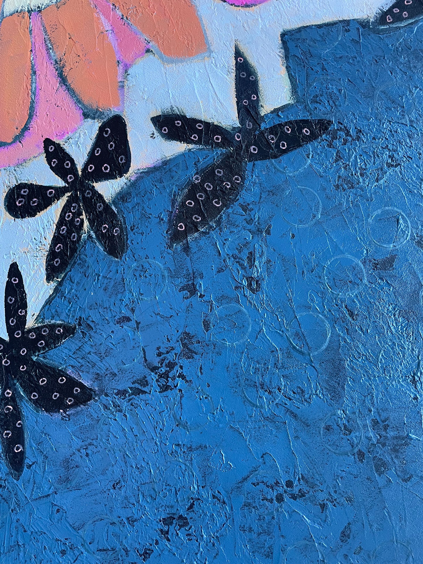 “Feels Like Summer" $$950- 24"x 30" Acrylic on gallery depth canvas