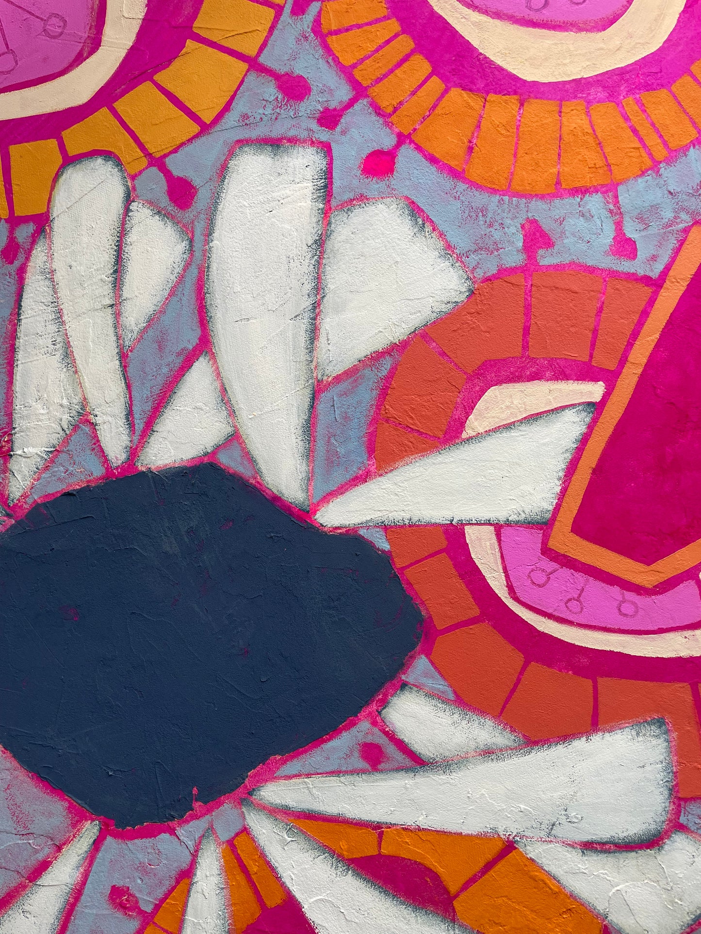 “No Rules Bouquet” $2200 48”x 36”  acrylic on gallery depth canvas