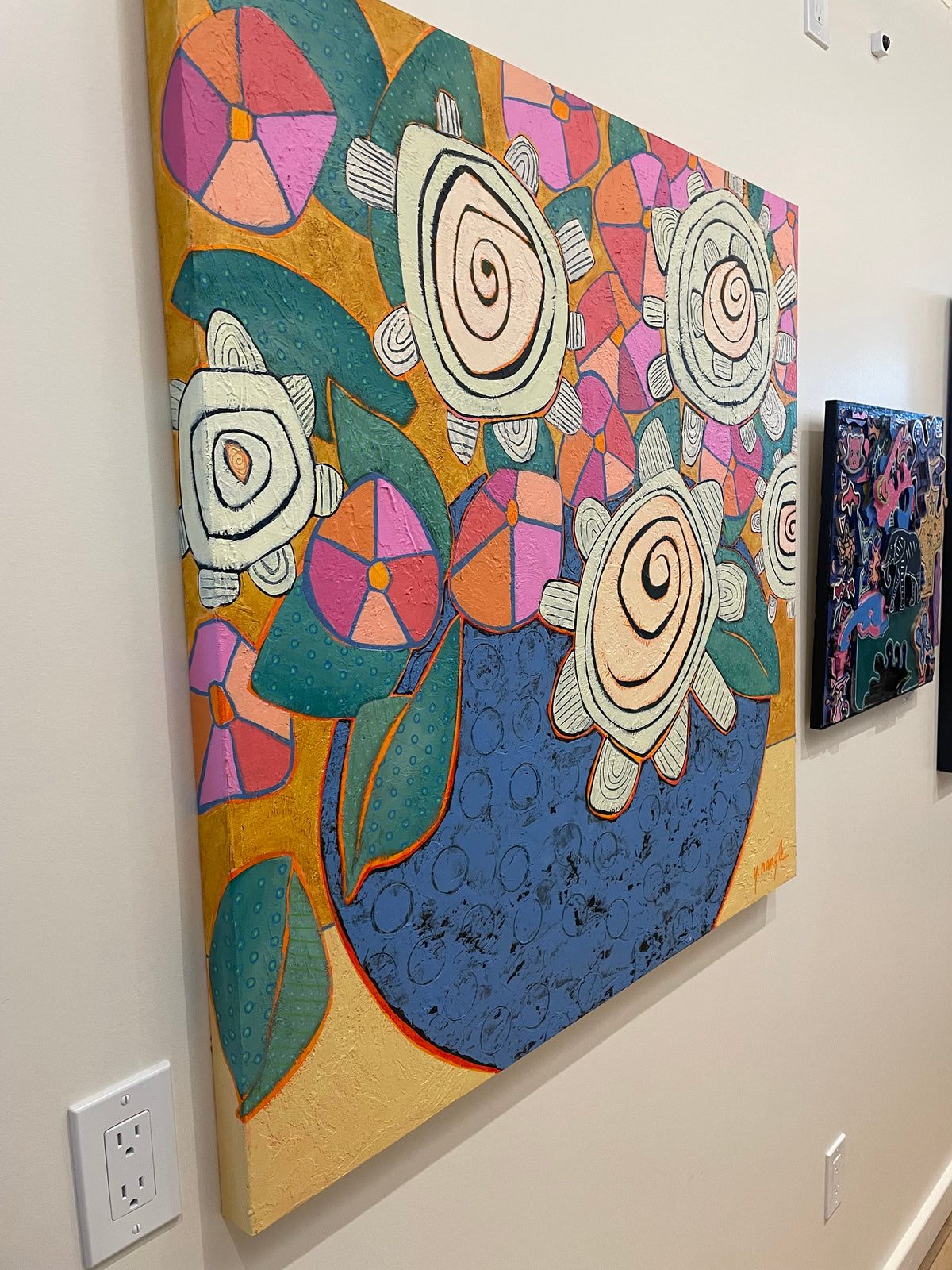 “No Vase Can Hold Us”$1500 36”x 36”