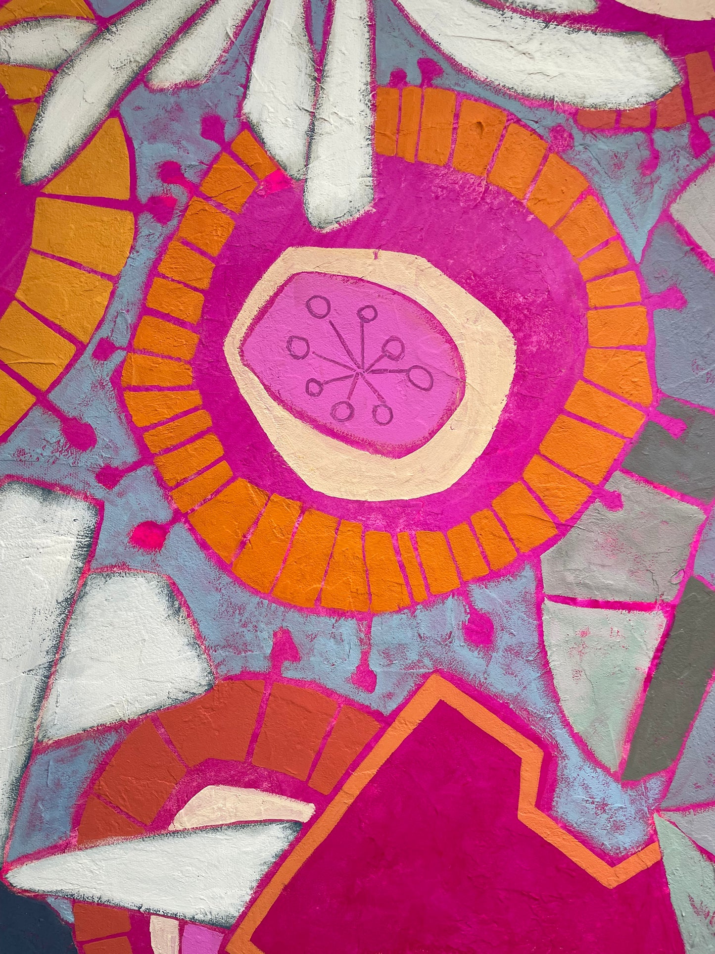 “No Rules Bouquet” $2200 48”x 36”  acrylic on gallery depth canvas