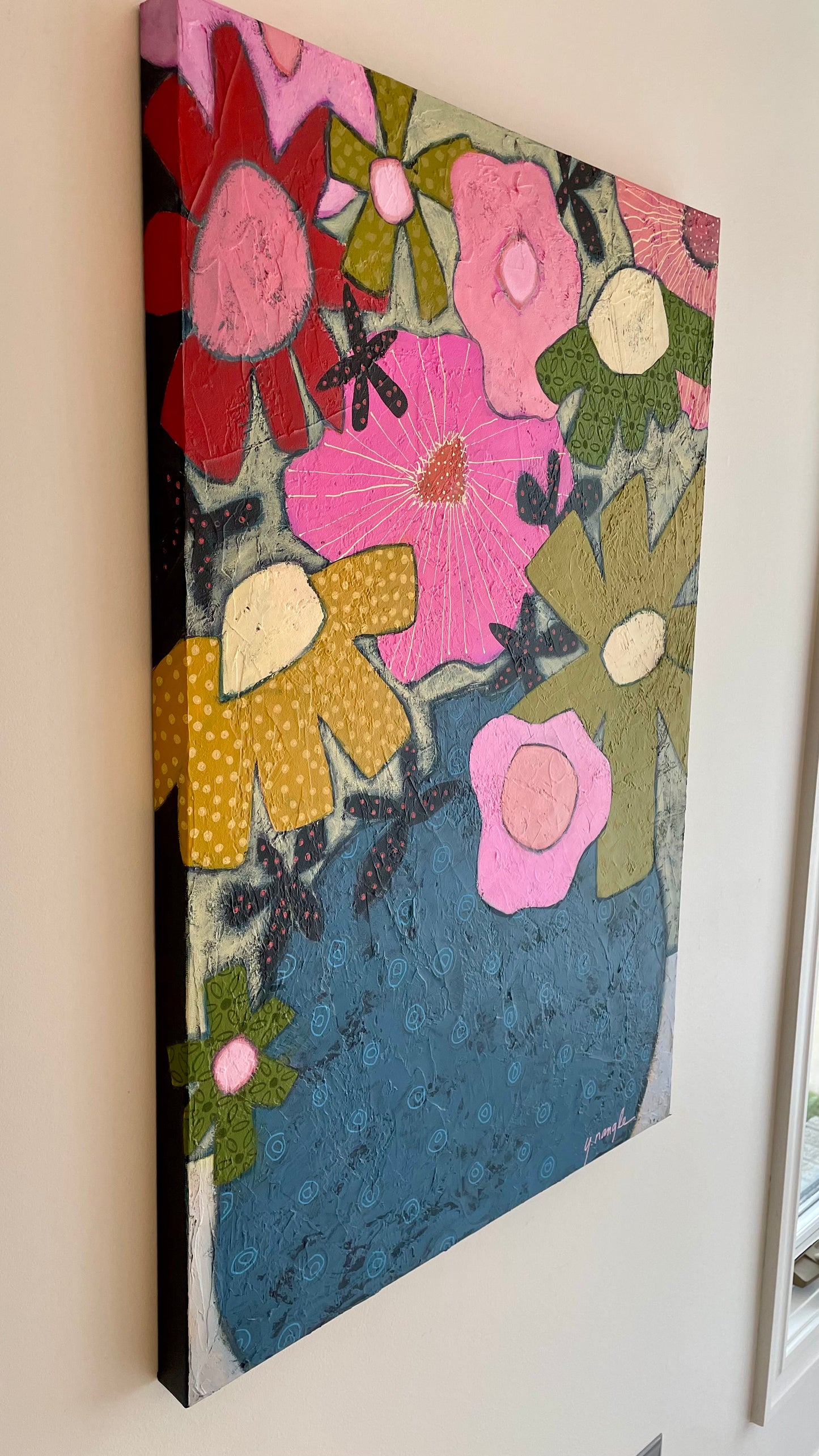 “Feels Like Summer"  $$950- 24"x 30" Acrylic on gallery depth canvas