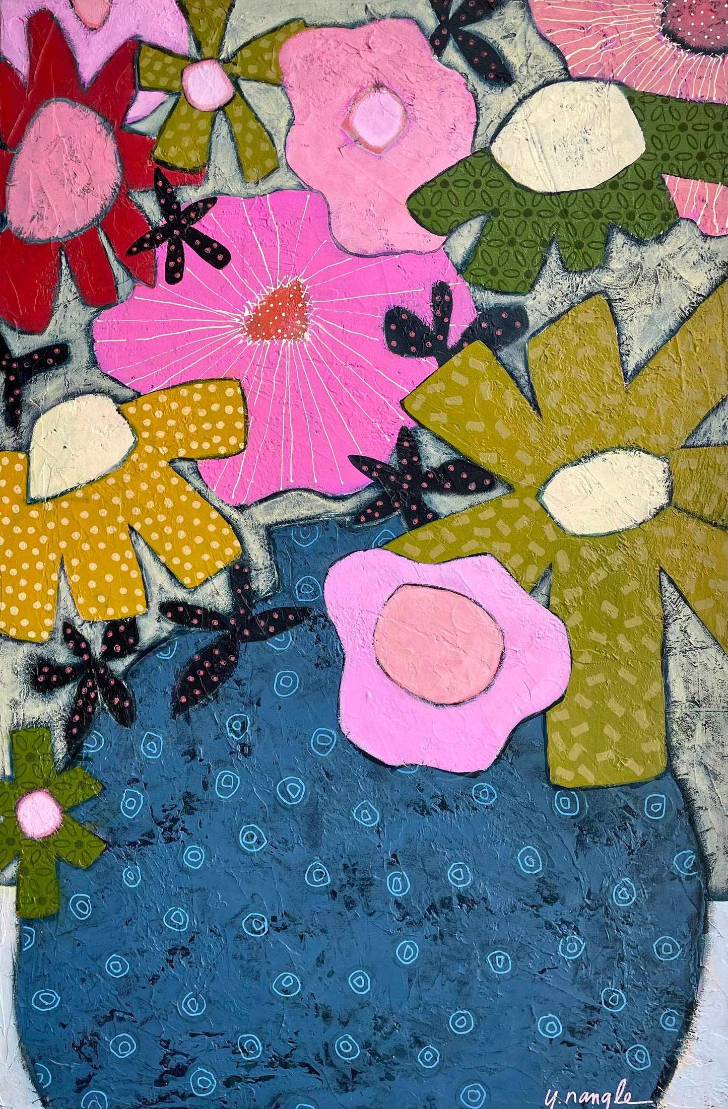 “Feels Like Summer"  $$950- 24"x 30" Acrylic on gallery depth canvas