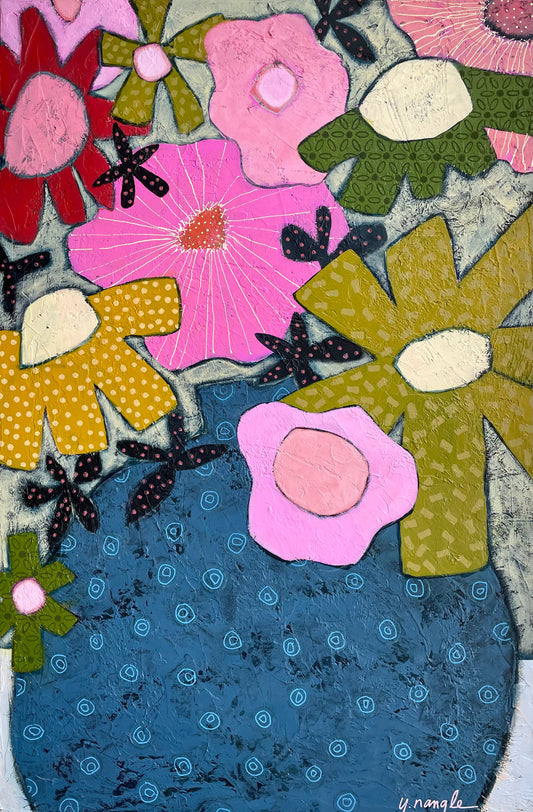 “Feels Like Summer"  $$950- 24"x 30" Acrylic on gallery depth canvas