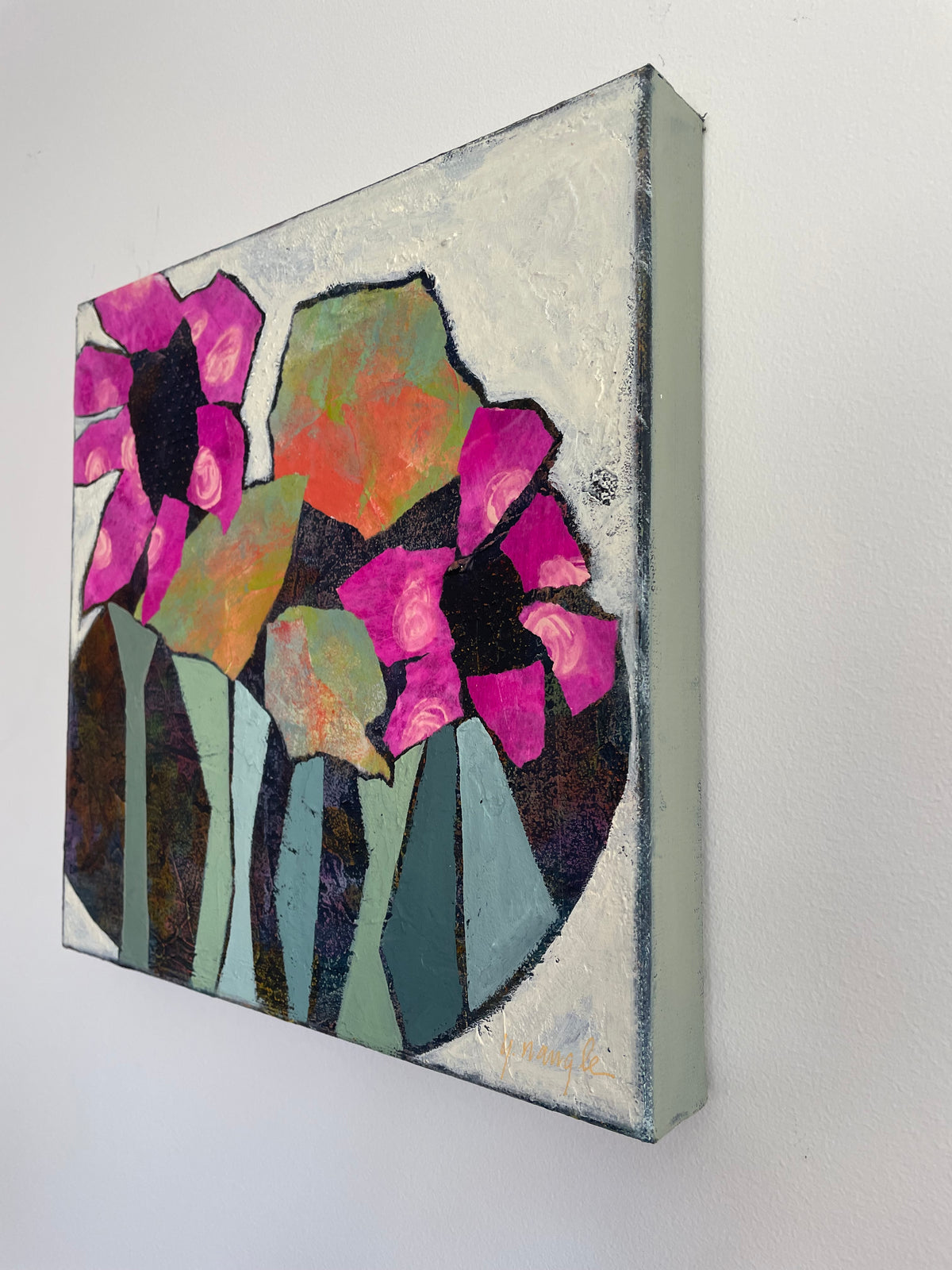 “Blooms on the Breeze” $350 12” x 12”