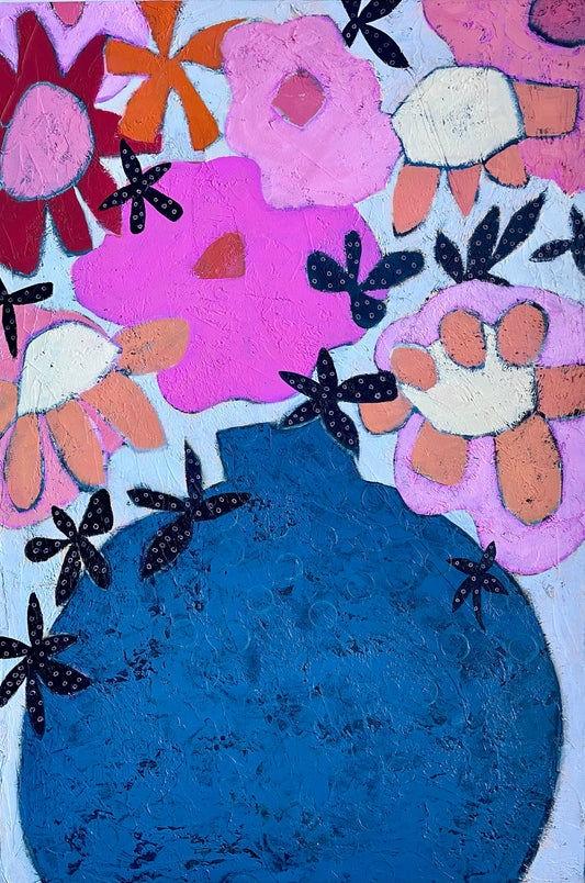 “Feels Like Summer"  $$950- 24"x 30" Acrylic on gallery depth canvas