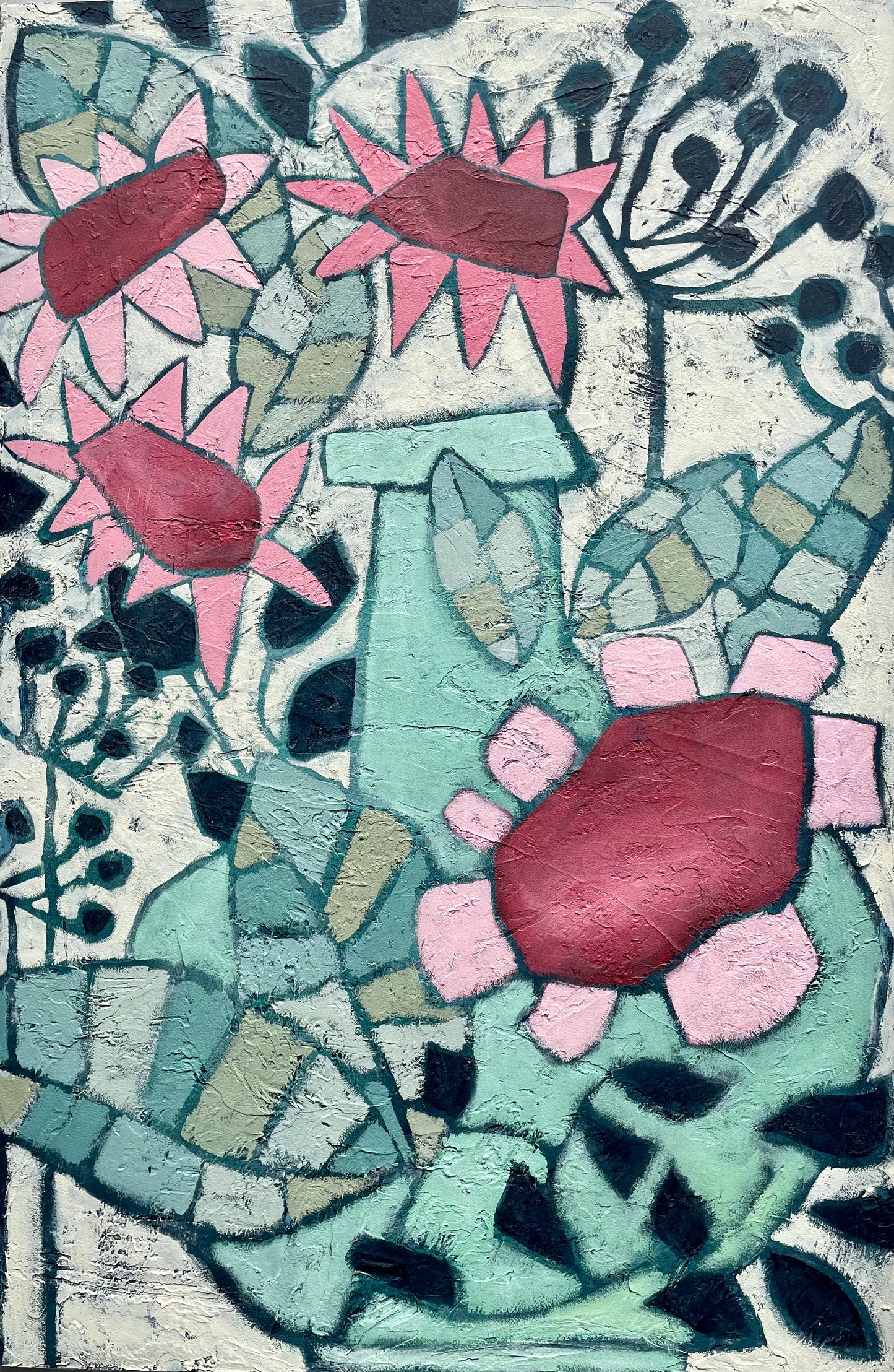 “Sharon's Escape” $850 20”x 30” Acrylic on gallery depth canvas