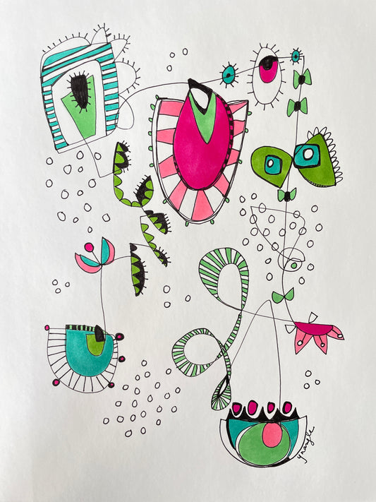 "Watermelon Sour Gummies" doodle art creation